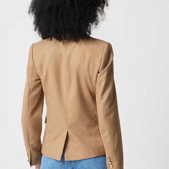 J. Crew Women's Camel Tan School Boy Blazer 2 - Picture 9 of 9